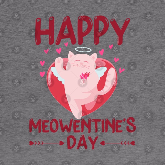 Valentines Day Happy Meowentine's Day Cat Lover by rhazi mode plagget